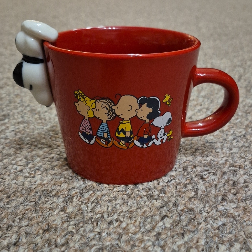 Red 2023 Peanuts Character Mug With Snoopy Accent